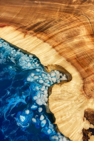 Wood Resin Dining Table