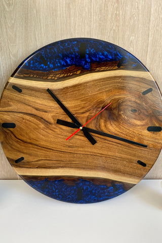 Blue Resin Clock