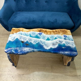 Ocean Epoxy Couchtisch