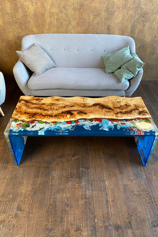 Couchtisch mit Aquarium-Design