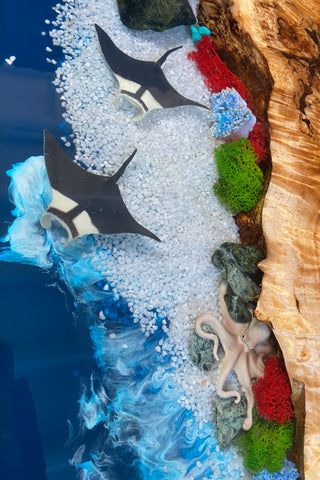Couchtisch mit Aquarium-Design