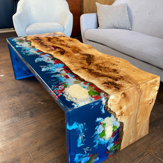 Couchtisch mit Aquarium-Design