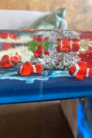 Couchtisch mit Aquarium-Design