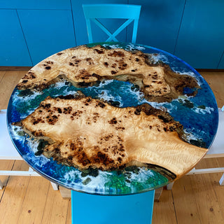 Strandtisch aus Epoxidharz