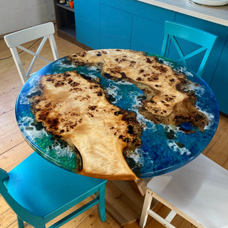 Strandtisch aus Epoxidharz