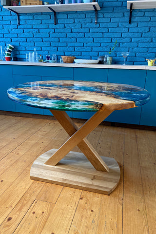 Strandtisch aus Epoxidharz