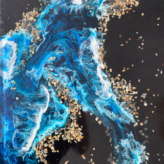 River Couchtisch aus Kunstharz