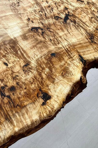 Grey Epoxy River Dining Table With Poplar wood