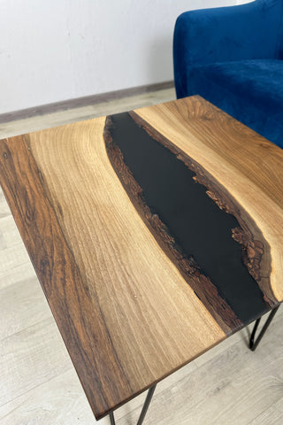 Square Epoxy River Coffee Table