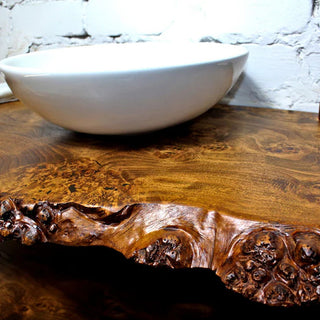 Wood Slab Live Edge Bathroom Vanity