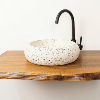 Bathroom vanity shelf, wood countertop, bathroom decor, solid walnut shelf