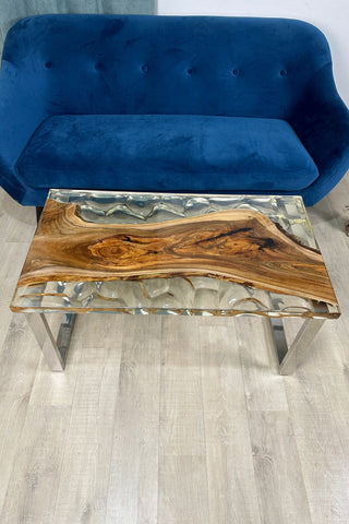 Clear Epoxy Coffee Table