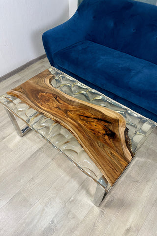 Clear Epoxy Coffee Table