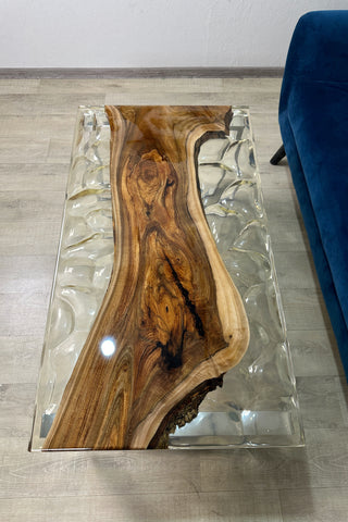 Clear Epoxy Coffee Table