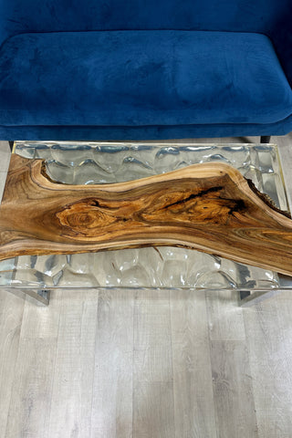Clear Epoxy Coffee Table