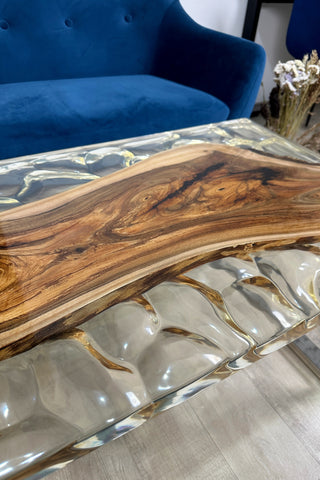 Clear Epoxy Coffee Table