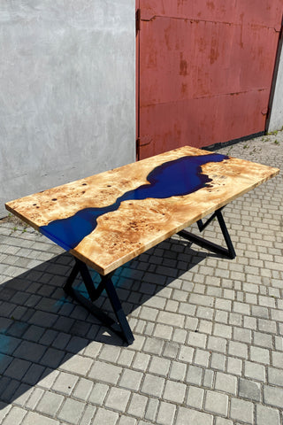 Rechteckiger Esstisch aus Kunstharz