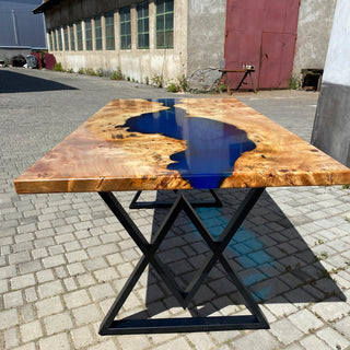 Rechteckiger Esstisch aus Kunstharz