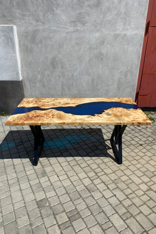 Rechteckiger Esstisch aus Kunstharz