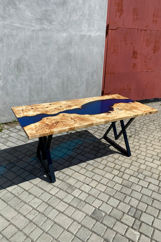 Rechteckiger Esstisch aus Kunstharz