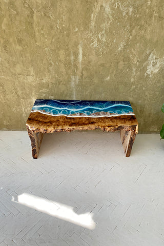 Live Edge Ocean Resin Coffee Table