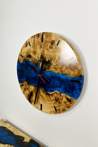 Blue Resin Wall Clock