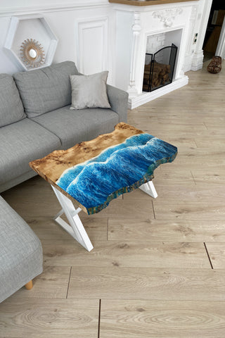 Nautischer Couchtisch aus Kunstharz