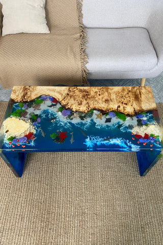 Resin Waterfall Coffee Table