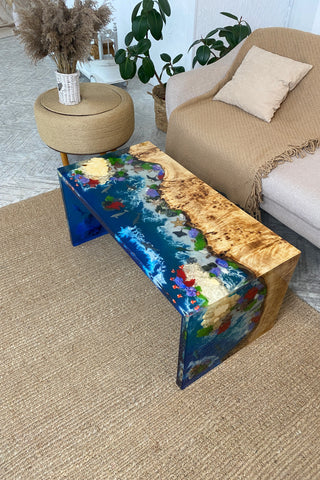 Resin Waterfall Coffee Table