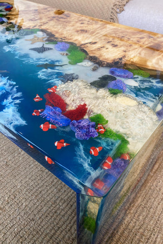 Resin Waterfall Coffee Table
