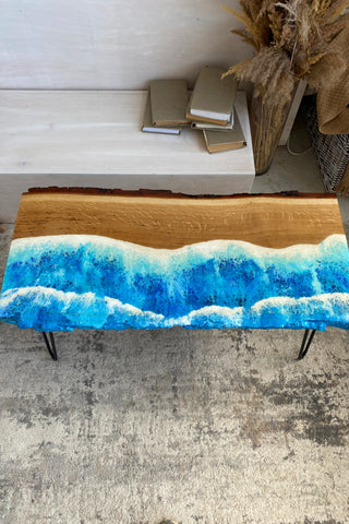Ocean Themed Epoxy Table