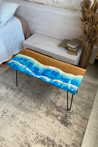 Ocean Themed Epoxy Table