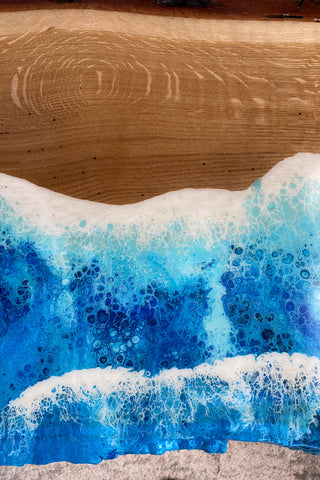 Ocean Themed Epoxy Table