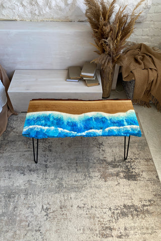 Ocean Themed Epoxy Table