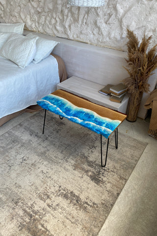 Ocean Themed Epoxy Table