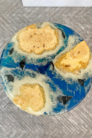 Couchtisch aus Ahorn-Epoxidharz