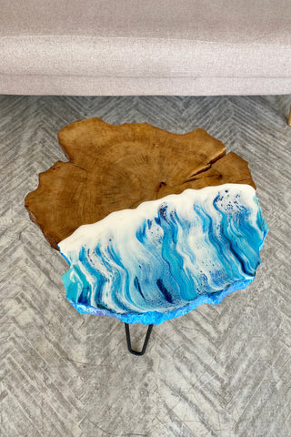 Live Edge Epoxy Wood Coffee Table