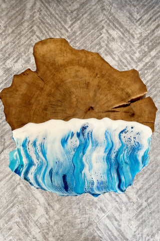 Live Edge Epoxy Wood Coffee Table