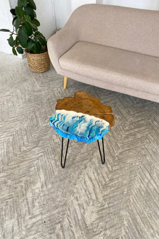 Live Edge Epoxy Wood Coffee Table