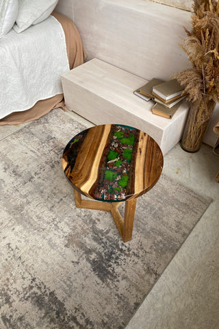 Walnut Epoxy Wood Coffee Table