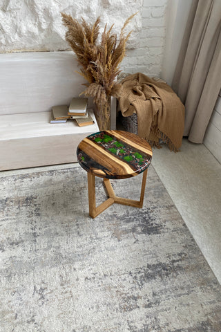 Walnut Epoxy Wood Coffee Table