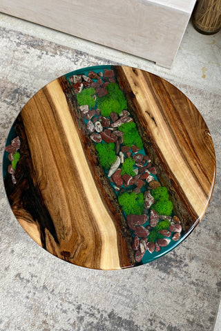 Walnut Epoxy Wood Coffee Table