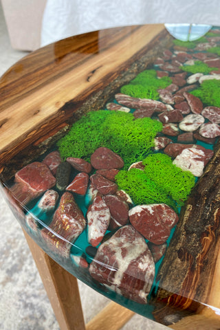 Walnut Epoxy Wood Coffee Table