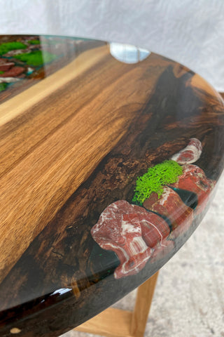 Walnut Epoxy Wood Coffee Table