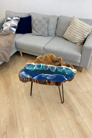 Live Edge Epoxy Resin Coffee Table