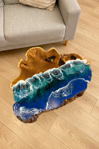 Live Edge Epoxy Resin Coffee Table