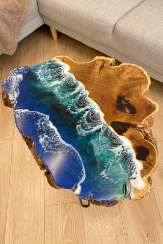 Live Edge Epoxy Resin Coffee Table
