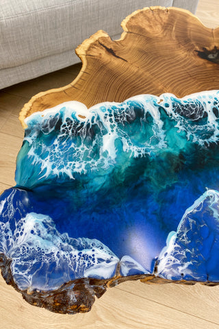 Live Edge Epoxy Resin Coffee Table