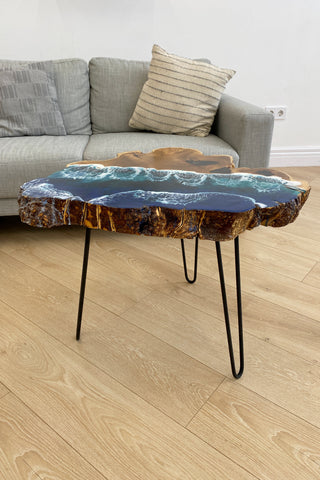 Live Edge Epoxy Resin Coffee Table