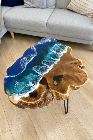 Live Edge Epoxy Resin Coffee Table